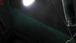 Young Asian mom with big boobs bathes in shower, showing tits.