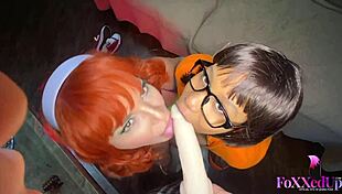 Jenna Foxx and Dana DeArmond eat pussy in Halloween costumes
