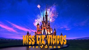 Liz Vicious sings her song in a frozen animated style