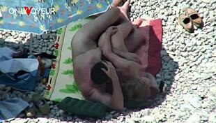 Beach Voyeur Mature Couple Under The Shining Sun