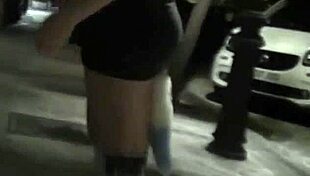 Busty teen Meraki gives FREE PUBLIC BLOWJOBS in the street, wearing costumes