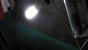 Young Asian mom with big boobs bathes in shower, showing tits.