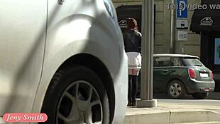look under my skirt jeny smith spinning in a miniskirt in public 😜