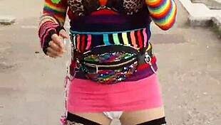 Tandooridick69 Crossdressing Upskirt In Panties And Thong