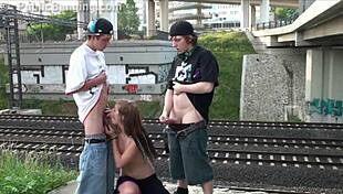 i love watching alexis crystal in public gangbang with friends on the street