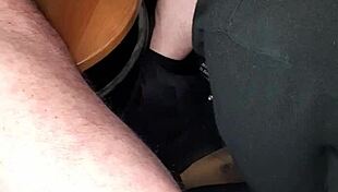 secret blowjob in office swallowing monster cock