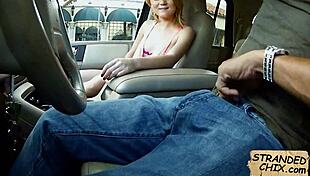 Blonde teen asks, 'Want to fuck for a ride?' Dakota Skye