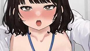 Creampie cowgirl on the phone. Intense riding with big tits.