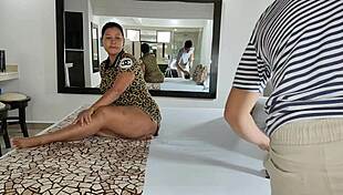 Fucking My Pretty Brunette Latina Stepaunt's Big Ass