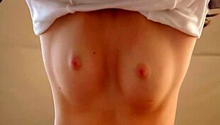 Natalie Lust, hot teen 18+ redhead, cums hard in steamy sauna.