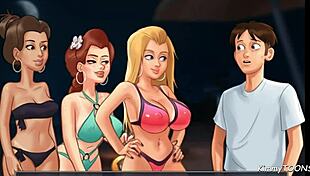 Blond cheerleader fucked on the beach by big dick football player