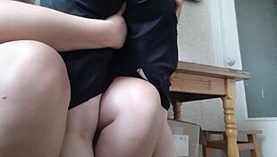 Our Hottest Lesbian Sex Session in the Kitchen Ever