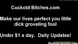 Old Wife Humiliates Cuckold Husband In Femdom Game.