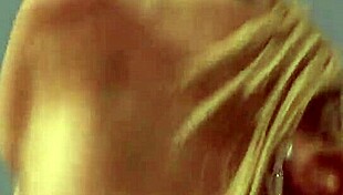 Mature Blonde in White Lingerie Takes Massive Rod in Pussy on Couch!