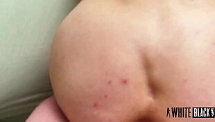 morning double vaginal fucking of someone else's housewife with big cock creampie