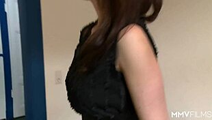 Blonde Teen Bent Over for Cum in Mouth Interview