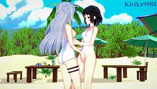 Watch Miku and Laura in hot lesbian play!