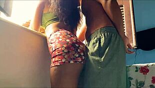 My friend's naughty husband talked me into fucking all afternoon