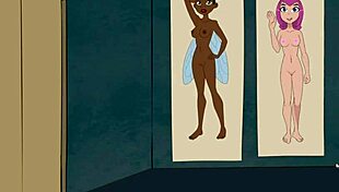 Raven's boobjob in 18titans part 11. Cartoon hentai game anime.