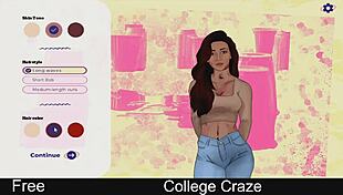 Beautiful woman in a rich dating sim game makes the right decisions to get the ultimate satisfaction