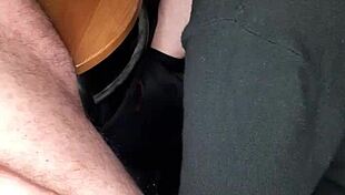 secret blowjob in office swallowing monster cock