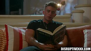 Tattooed Athletic Guy Deepthroats Stepbrother's Boyfriend Bareback