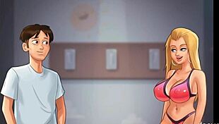 Blond cheerleader fucked on the beach by big dick football player