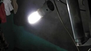 Young Asian mom with big boobs bathes in shower, showing tits.