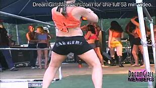 i watched those biker chicks strip naked in the contest for the big crowd, it was so thrilling