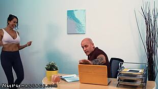 nurumassage reagan foxxs insane new massage dirty idea with oiled ass bent over