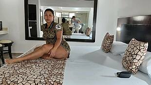 Fucking My Pretty Brunette Latina Stepaunt's Big Ass