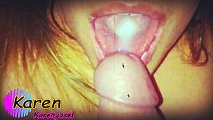 three cumshots land in my mouth after intense blowjob.