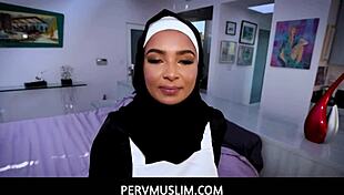 Hot Muslim Teen Fucks At Work