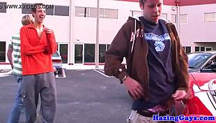 Amateur College Twinks Masturbate Outdoors In Compilation