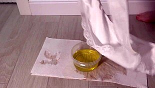 Curvy Milf in White Panties Pisses and Teases with Dirty Fetish