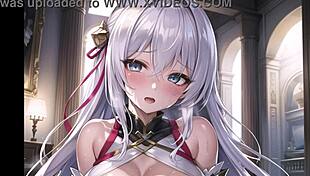 Anime Girl Spreads Wet Pussy