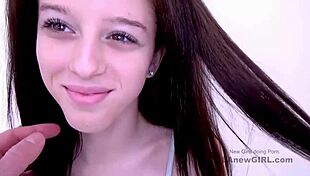 Beautiful New Brunette Enjoys Filming Sex Videos with Talented Photographer