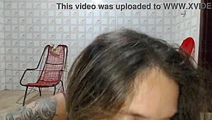 A mamada mais desejada do Brasil teases with tight gagging action