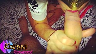 three cumshots land in my mouth after intense blowjob.