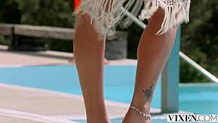 trophy wife honour enjoys some fun positions while her husband is away.