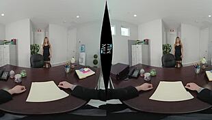 kayla kayden fucks secretary in corner office anniversary pov with big tits