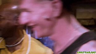 Interracial neighbors Aaron and Max engage in explicit sex