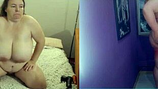 bbw mother-in-law chats on video, showing her big ass 😏