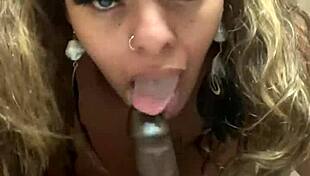 Milf Sucks and Toys Dicks in Homemade POV Scene