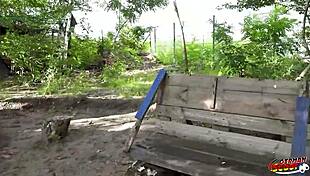 german scout asks, wanna fuck this curvy teen wendy marvell with big natural tits in public?