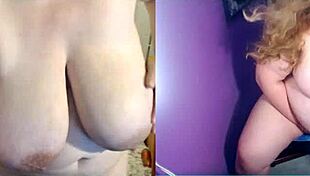 bbw mother-in-law chats on video, showing her big ass 😏