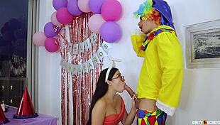 I sneakily fuck the birthday girl at her father’s house while he’s at work