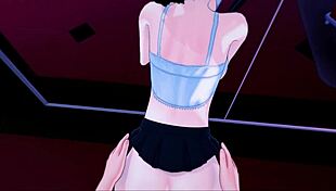 pov fucking kaguya shinomiya in missionary and doggystyle cum in pussy