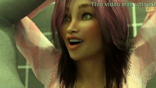 check out these three girls trying to knock john off his feet in anime