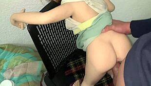 Pov anal with a thin 18 year old girl, fucking her perfect ass for the first time